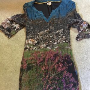 Anthropologie Meadow Rue Silk Dress